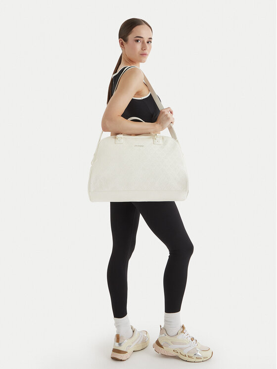 Guess Guess Τσάντα Σαββατοκύριακου V6GZ02 W2109 Εκρού