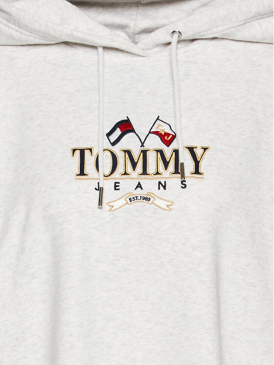 Tommy Jeans Tommy Jeans Sukienka dzianinowa DW0DW14405 Szary Relaxed Fit