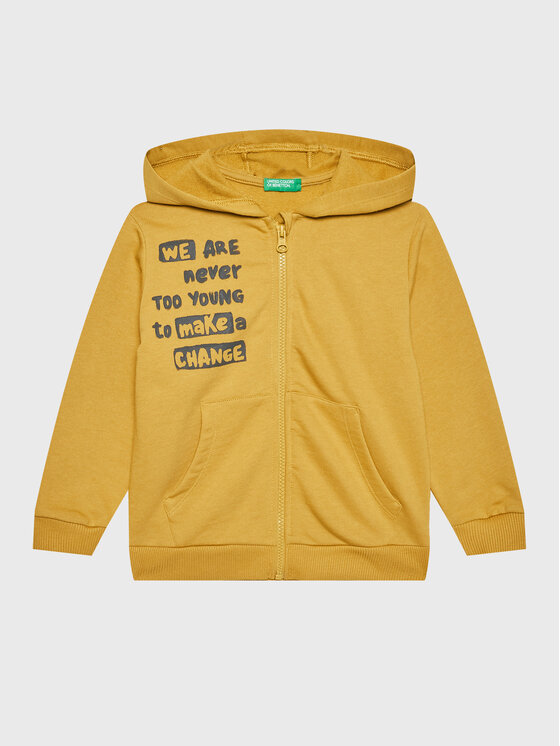 United Colors Of Benetton United Colors Of Benetton Pulóver 3JLXG501E Sárga Regular Fit