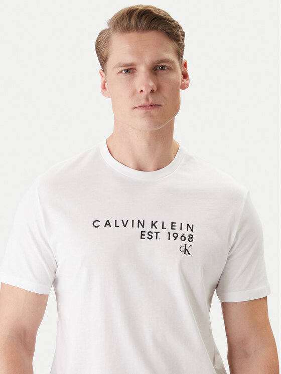 Calvin Klein Jeans Calvin Klein Jeans Majica LV04RF800G Bela Classic Fit