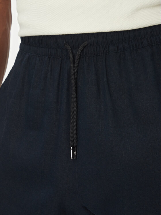 Emporio Armani Emporio Armani Šortky z materiálu EM000681 AF12356 UB102 Tmavomodrá Regular Fit
