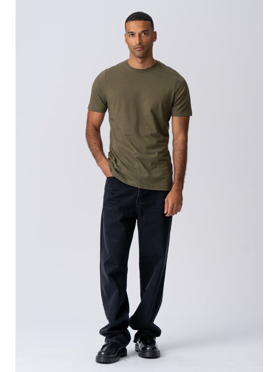 TeeShoppen TeeShoppen T-Shirt Organiczna koszulka Khaki Regular Fit