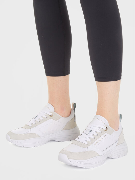 Tommy Hilfiger Tommy Hilfiger Tenisice Essential Lthr Runner FW0FW07587 Bijela