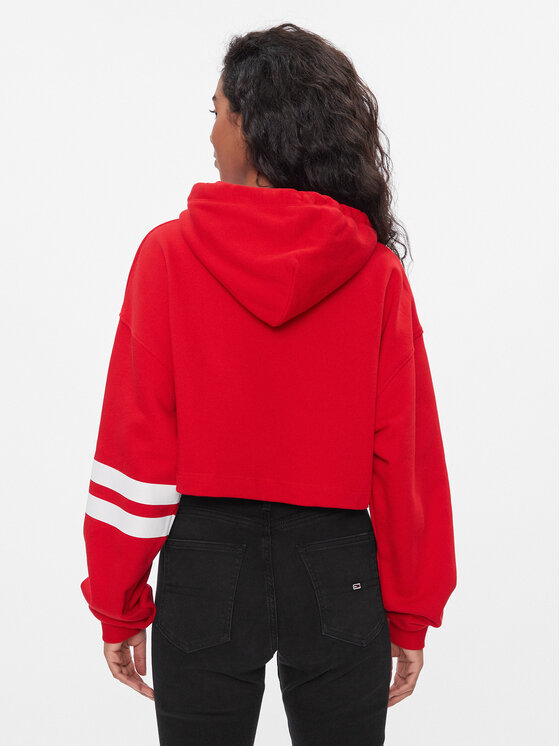 Tommy Jeans Tommy Jeans Majica dugih rukava Letterman Flag DW0DW16122 Crvena Relaxed Fit