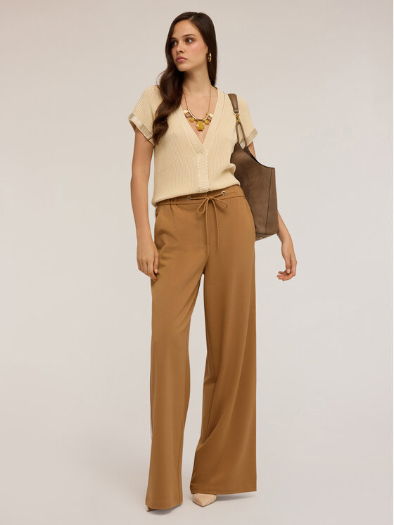 Motivi Motivi Cardigan M387W003471N011 Écru Regular Fit