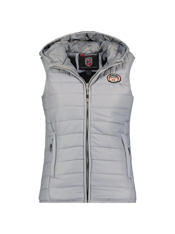 Geographical Norway Geographical Norway Bezrękawnik WW2008E/GNO-Light Grey Szary Regular Fit