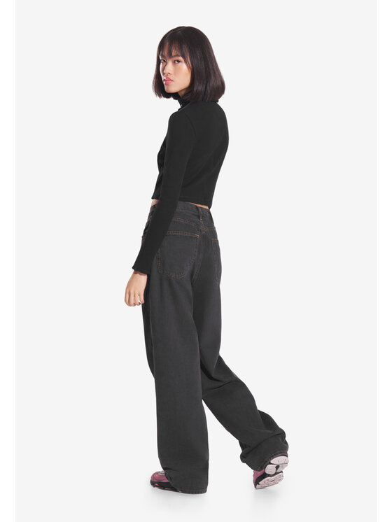 PROSTO. PROSTO. Golf Ribbed Czarny Regular Fit