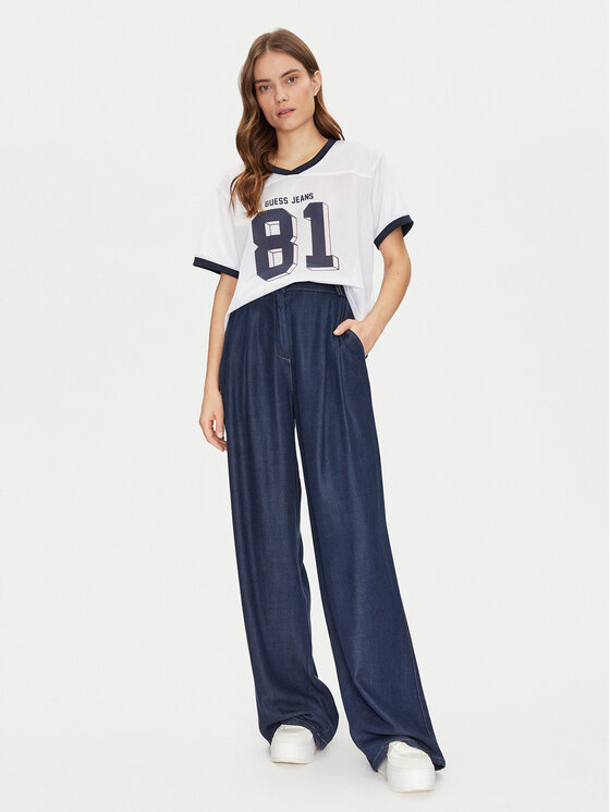 Guess Guess Póló W5GI59 KCTE2 Fehér Regular Fit