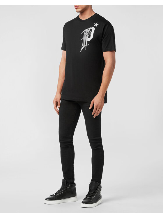 PHILIPP PLEIN PHILIPP PLEIN Tričko 12863 Čierna Regular Fit