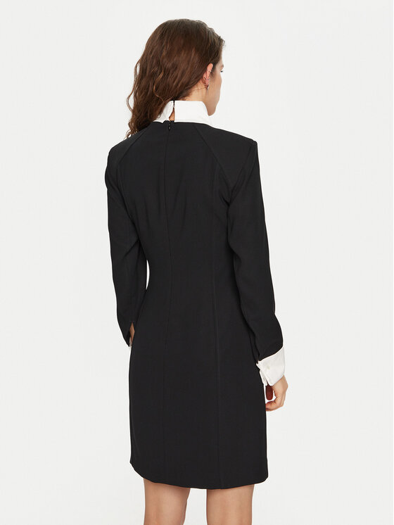 KARL LAGERFELD KARL LAGERFELD Hétköznapi ruha A1W13032 Fekete Slim Fit