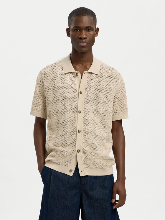 Selected Homme Selected Homme Cămașă 16097564 Bej Regular Fit
