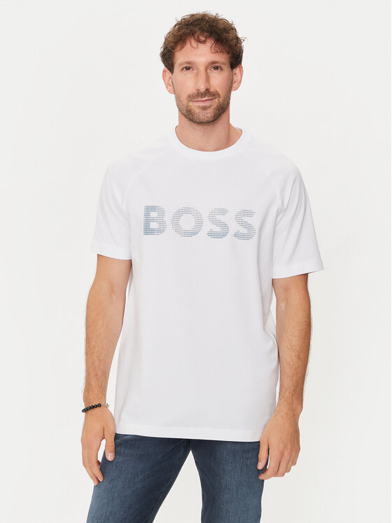 Boss Majica Teebero 1 50512999 Bela Regular Fit