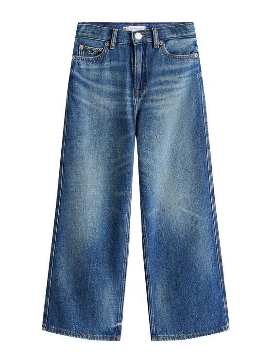 Tommy Hilfiger Tommy Hilfiger Jeansy KG0KG08745 Niebieski Wide Leg
