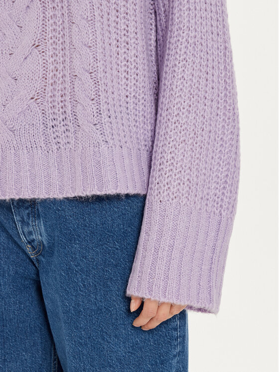 Brave Soul Brave Soul Rollkragenpullover LK-230FORESTA Violett Regular Fit