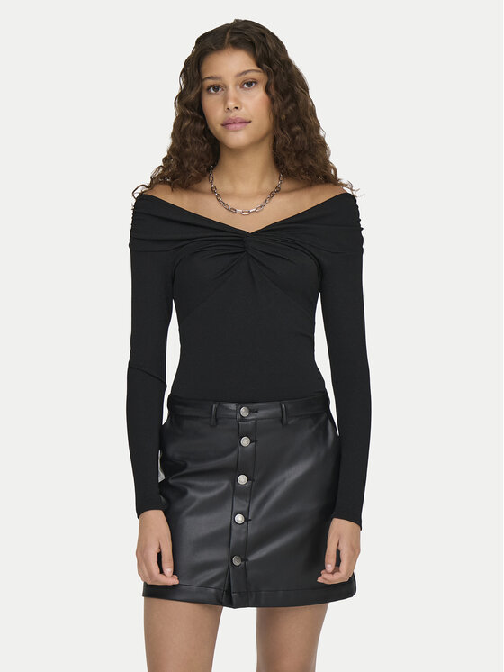 ONLY ONLY Μπλουζάκι Queen 15331413 Μαύρο Slim Fit