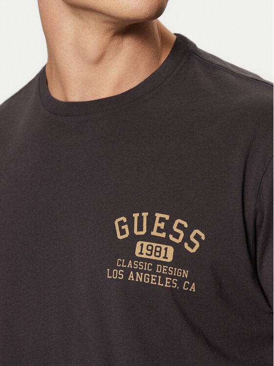 Guess Guess Tričko M5RI86 K9RM1 Čierna Regular Fit