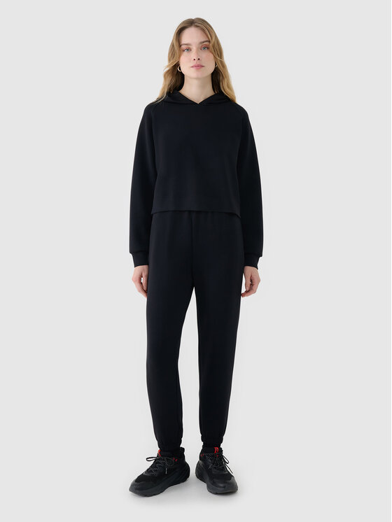4F 4F Bluza COMMON GROUND Czarny Regular Fit