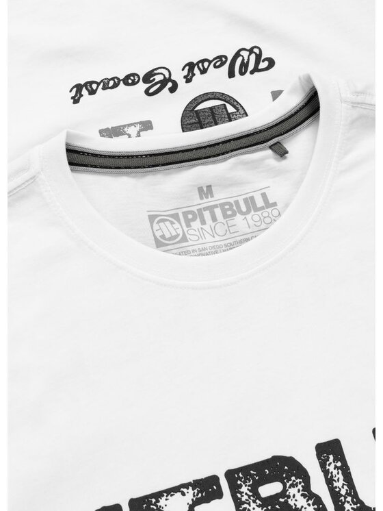 PITBULL PITBULL T-Shirt PROTECTOR Biały Regular Fit
