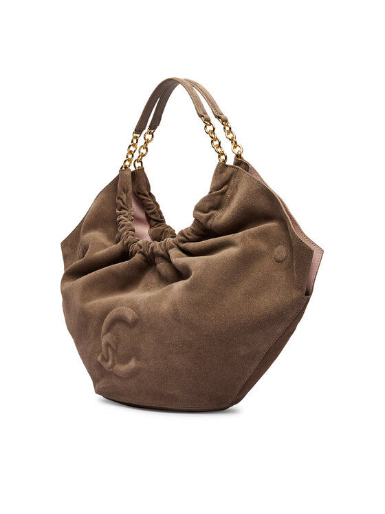 Coccinelle Coccinelle Torebka V5G Coccinellesmash Suede Bim E1 V5G 11 02 01 Beżowy ciemny