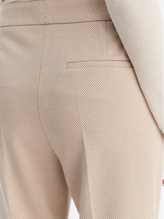 BOSS BOSS Kalhoty z materiálu Tapria 50555740 Béžová Slim Fit