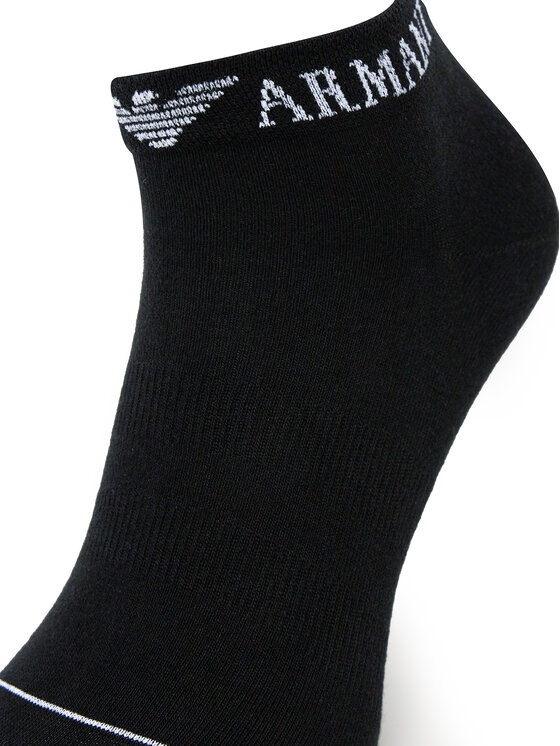 Emporio Armani Emporio Armani Набір 3 пар низьких чоловічих шкарпеток EM000550 AF12276 MC061 Чорний