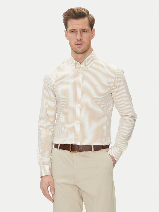 BOSS BOSS Srajca H-Roan-Bd-E-C1-243 50520285 Bež Slim Fit