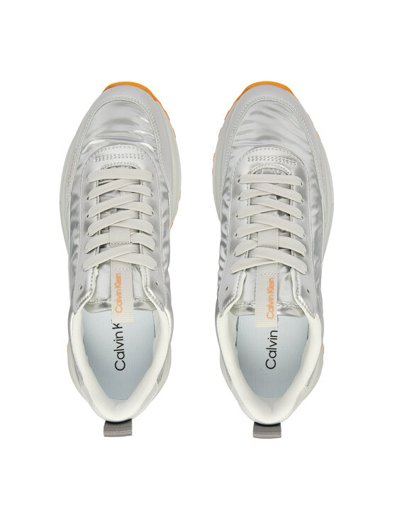 Calvin Klein Calvin Klein Superge Hike Runner Lace Up Pearl Ny YW0YW02043 Srebrna