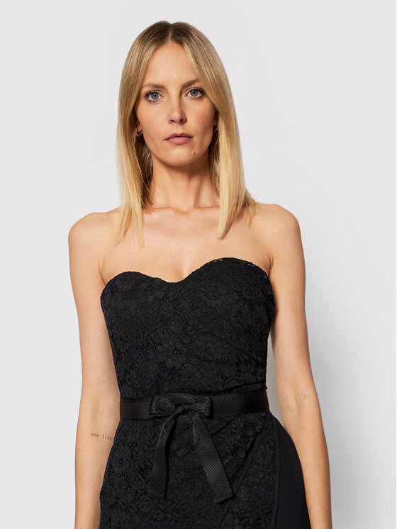 PINKO Pinko Koktel haljina Lampone 20222 PSPG 1N13JF 7573 Crna Slim Fit