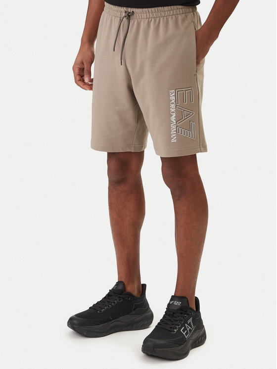 EA7 Emporio Armani Pantaloni scurți sport 7M001315 AF13512 Bej Regular Fit