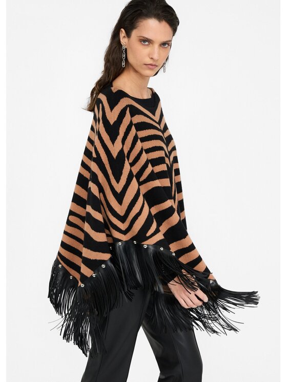 Liu Jo Liu Jo Poncho 2F5053M030009Z83 Beige Regular Fit