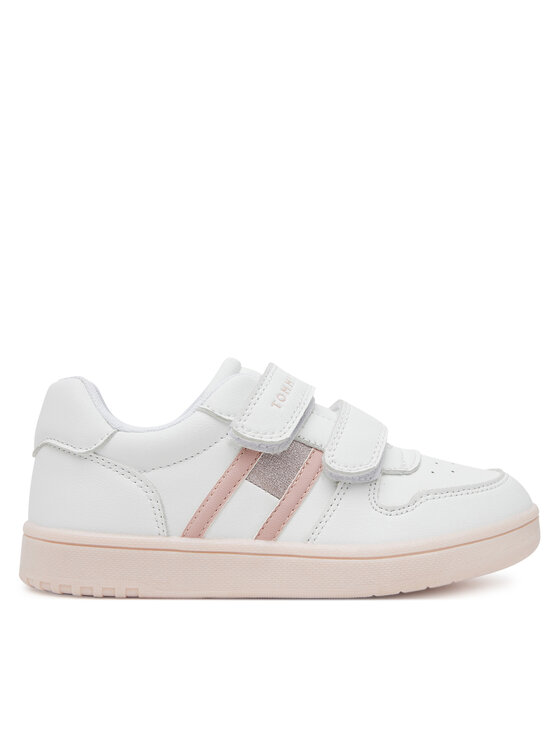 Tommy Hilfiger Tommy Hilfiger Sneakers Flag Low Cut Velcro Sneaker T1A9-33730-1439 S Bianco