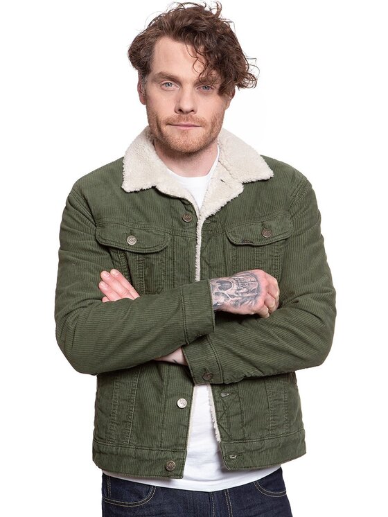 Lee Lee Giubbotto invernale SHERPA JACKET Verde Regular Fit