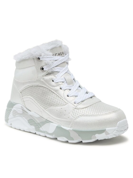 Skechers Skechers Sneakersy Uno Lite Camo Dazzle 310485L/SLGY Stříbrná