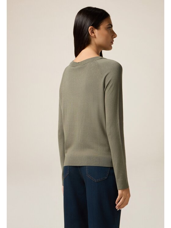Oltre Oltre Maglione M284J005018N035 Verde Slim Fit