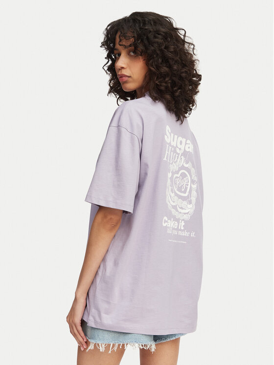 HUGO HUGO Marškinėliai Tee 50560772 Violetinė Oversize