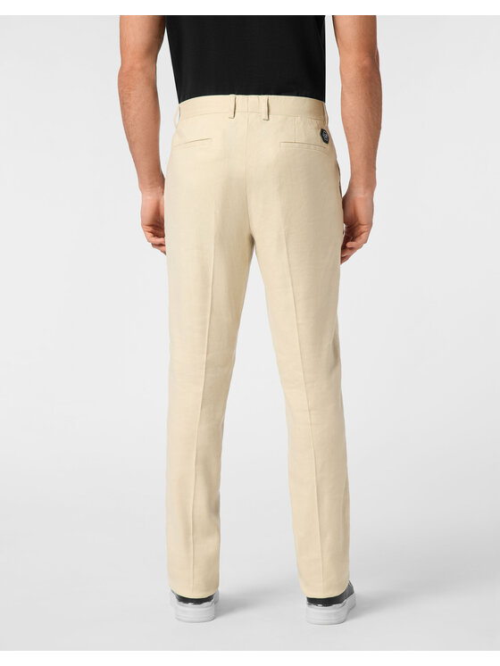 PHILIPP PLEIN PHILIPP PLEIN Chinosy 24571 Biały Chino Fit