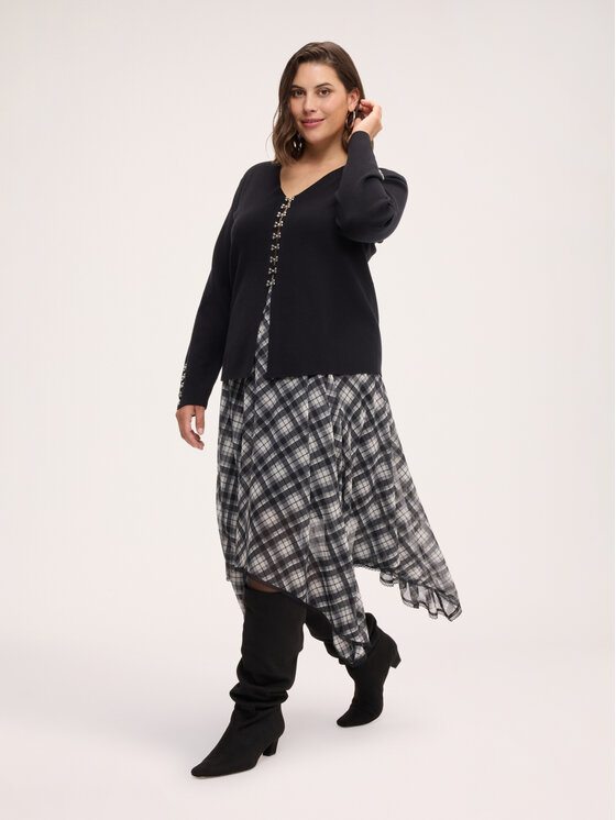 Fiorella Rubino Fiorella Rubino Spódnica midi 1006L000542N0S3 Czarny Flared Fit