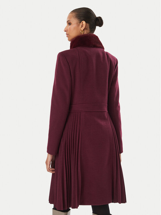 Rinascimento Rinascimento Преходно палто CFC0130451003 Бордо A-Line Fit