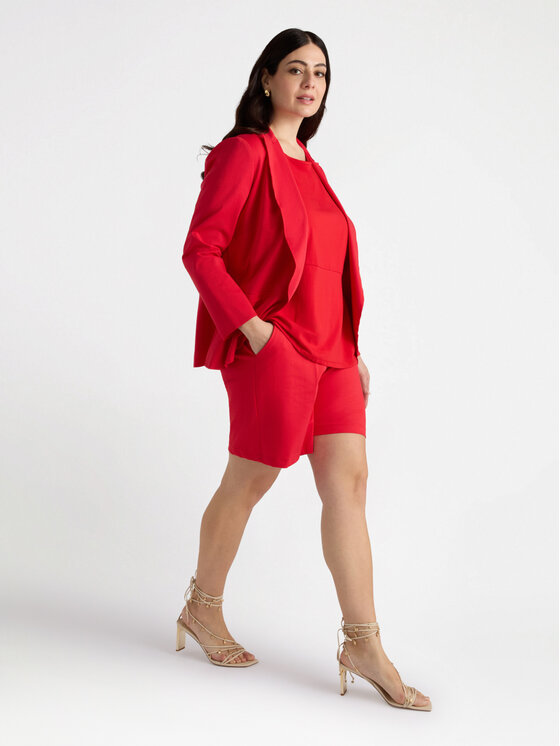 Fiorella Rubino Fiorella Rubino Pantaloni di tessuto P086L002230N016 Rosso Regular Fit