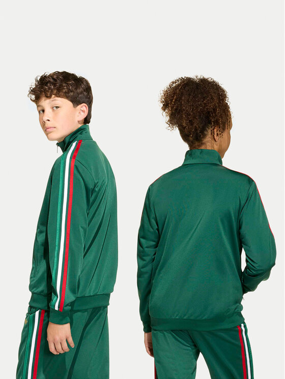 adidas adidas Bluza Firebird KC7051 Zielony Loose Fit