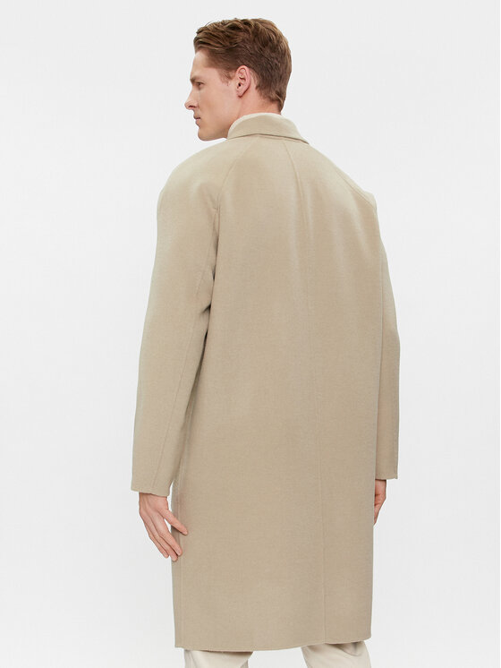 Calvin Klein Calvin Klein Вълнено палто K10K111601 Бежов Regular Fit
