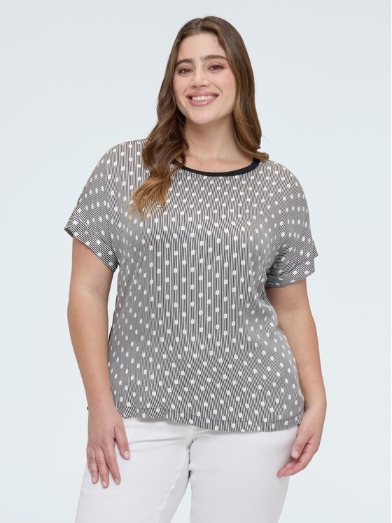 Fiorella Rubino Fiorella Rubino T-Shirt G0E3L009334N0S1 Czarny Regular Fit