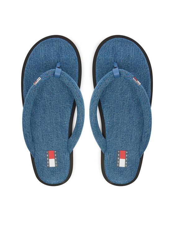 Tommy Jeans Tommy Jeans Zehentrenner Tjw Padded Denim Casual Sandal EN0EN03021 Blau