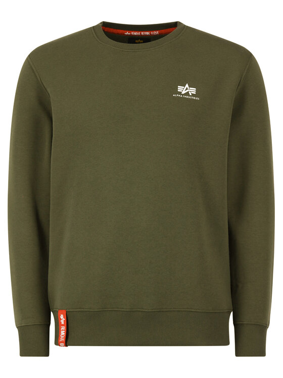 Alpha Industries Bluza Basic 188307 Zielony Regular Fit