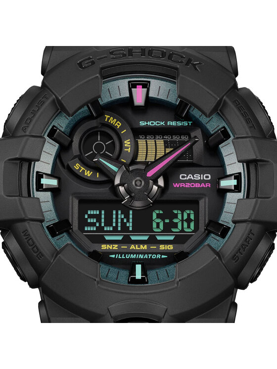 Casio Casio Zegarek GA-700MF-1AER Czarny