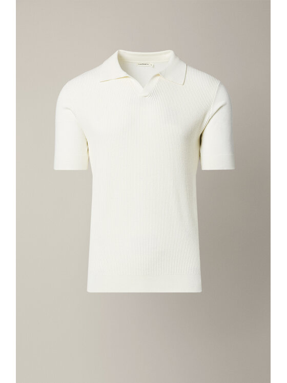 Lancerto Lancerto Polo Romano PO073126000028 Kremowy Regular Fit