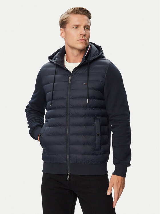 Tommy Hilfiger Tommy Hilfiger Пухено яке MW0MW45304 Син Regular Fit