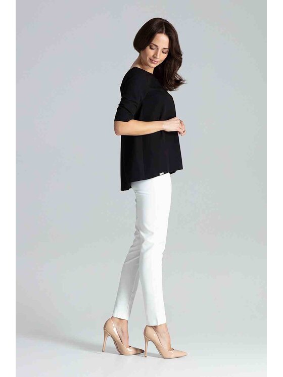 Lenitif Lenitif Blusa L002 Nero Regular Fit