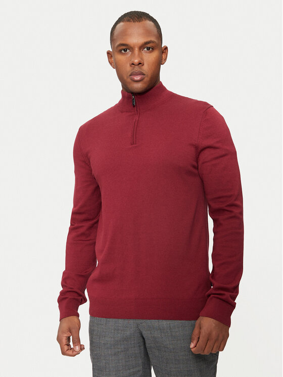 Męski Sweter Hechter Paris, Rozmiar XXL, Czerwony, 65025 142801
