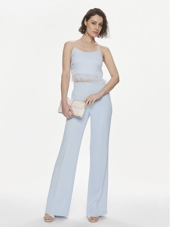TWINSET TWINSET Top 241TP2371 Světle modrá Regular Fit